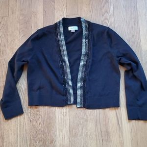 Calvin Klein embellished shrug cropped cardigan S
